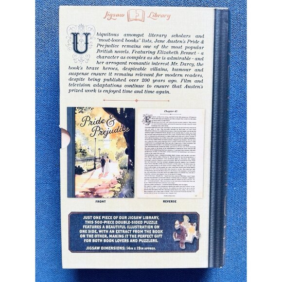 "Pride & Prejudice" 500-piece Double-Sided Jigsaw Puzzle From Brand Professor - Picture 3 of 7